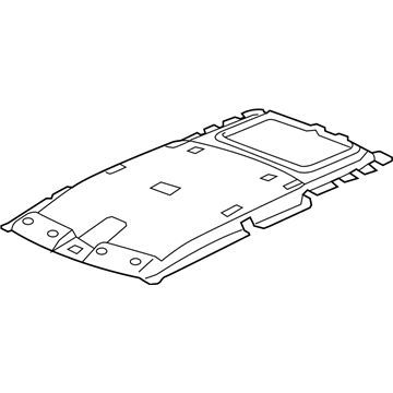 Honda 83200-SCV-A32ZA Lining Assy., Roof *NH220L* (Roof Hatch) (CLEAR GRAY)