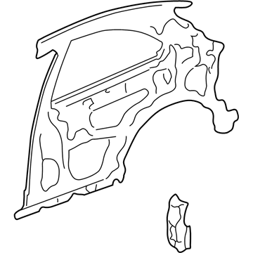 Honda 64700-S00-A02ZZ Panel, L. RR. Inside