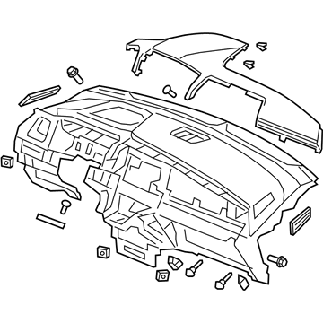 Honda Odyssey Instrument Panel - 77100-THR-A02ZA