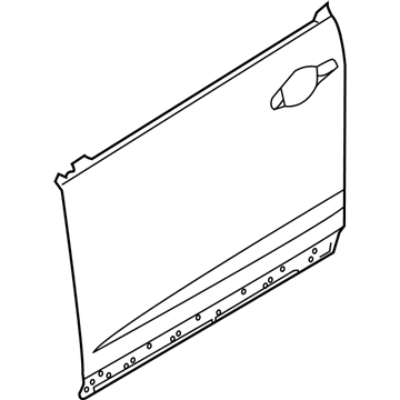 Honda 67151-T0A-A00ZZ Skin,L FR Door