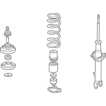 Honda 51601-S2A-A04 Shock Absorber Assembly, Right Front