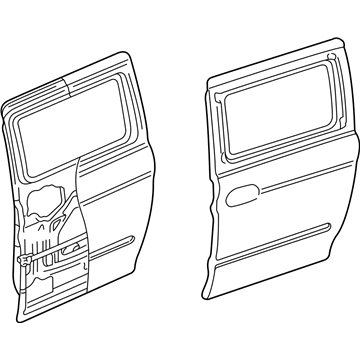 2003 Honda Odyssey Door Panel - 67510-S0X-A91ZZ