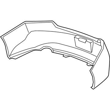 Honda 04715-TE0-A90ZZ Face, Rear Bumper (Dot)