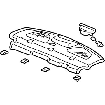 Honda 84500-S5P-A01ZA Tray Assy., RR. *NH167L* (GRAPHITE BLACK)