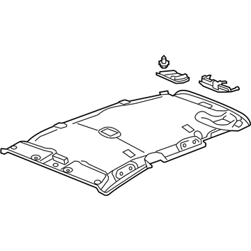 Honda 83200-SLN-A01ZA Lining Assy., Roof *NH220L* (CLEAR GRAY)