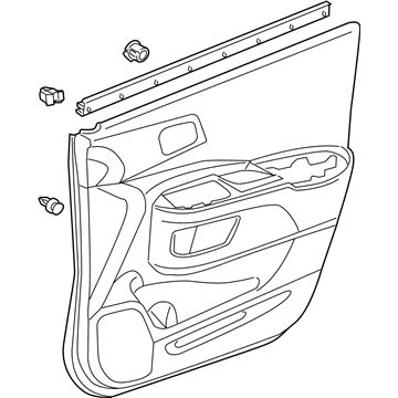 Honda CR-V Door Trim Panel - 83552-T0A-A01ZC