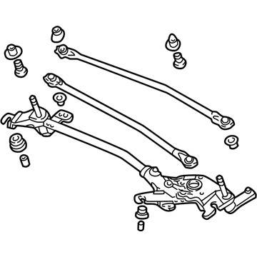 2001 Honda Civic Wiper Linkage - 76530-S5A-A01