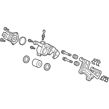 Honda 43018-TLA-A01 Caliper Sub-Assembly, Right Rear