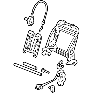 Honda 81526-SDN-A42 Frame, L. FR. Seat-Back