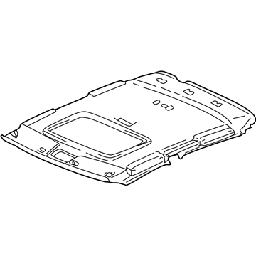 Honda 83200-S84-A22ZA Lining Assy., Roof *B96L* (Sunroof) (LIGHT LAPIS)