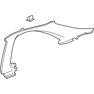 Honda 84180-S02-A00ZA Lining Assy., L. Quarter *NH220L* (CLEAR GRAY)