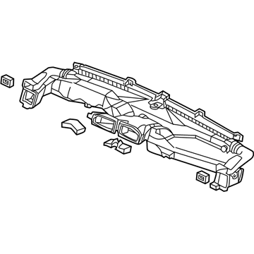 Honda 77400-S5A-A12 Duct Assy., Instrument