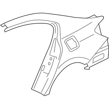 Honda 04636-T3V-A90ZZ Panel Set, R. RR. (Outer) (DOT)