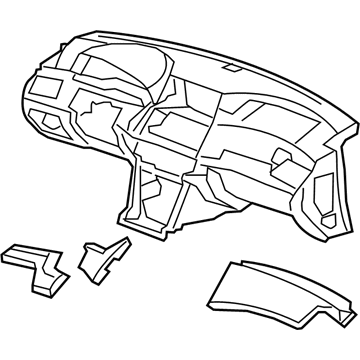 2011 Honda Crosstour Instrument Panel - 77100-TP6-A00ZB