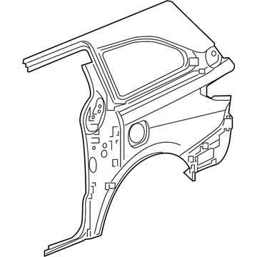 Honda 04636-THR-A21ZZ Panel Set, R. RR. (Outer)