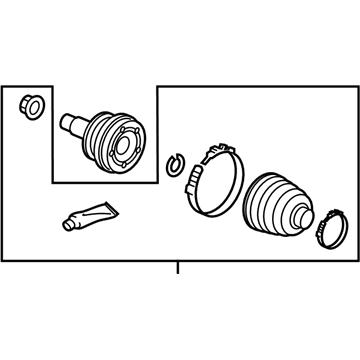 Honda 44014-TRX-306 JOINT SET, OUTBOARD