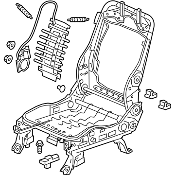 Honda 81526-TG7-A11 Frame, L. FR. Seat