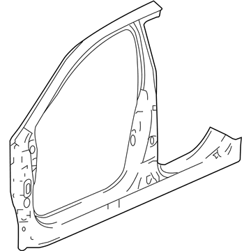 Honda 04635-T2A-A00ZZ Panel R,FR Outside