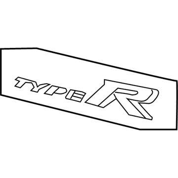 Honda 75723-TGH-A01 Emblem, Rear (Type R)