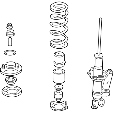 Honda 52610-S2A-A04 Shock Absorber Assembly, Right Rear