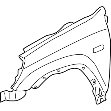 Honda 60211-SCA-A90ZZ Panel, Right Front Fender (Dot)