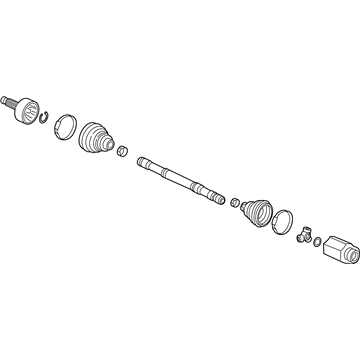 Honda 44305-TEX-Y01 Driveshaft Assembly, Passenger Side