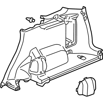 Honda 84620-SCA-A01ZD Lining, R. RR. Side *YR239L* (KI IVORY)