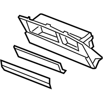 Honda 77325-S2A-A50ZA Pocket Assy., Instrument Passenger (Lower) *NH167L* (GRAPHITE BLACK)