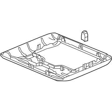 Honda 39520-TZ5-A01ZC Garnish Assy., RR. Entertainment System *YR507L* (SHADOW BEIGE)