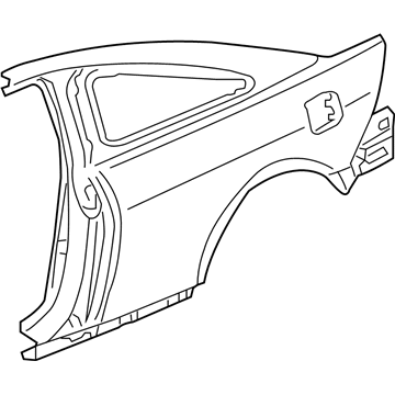 Honda 04636-SDN-A91ZZ Panel Set R,RR Outside