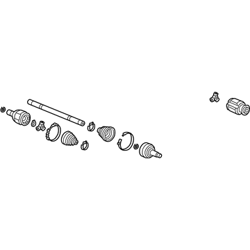 Honda 44306-THR-A01 Driveshaft Assembly, Driver Side