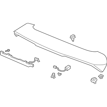 Honda 74900-TGS-A01ZD Dwg Garnish Assembly (Modern Steel Metallic)