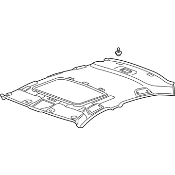 Honda 83200-TA0-A72ZB Lining Assy., Roof *YR327L* (Sunroof) (PEARL IVORY)