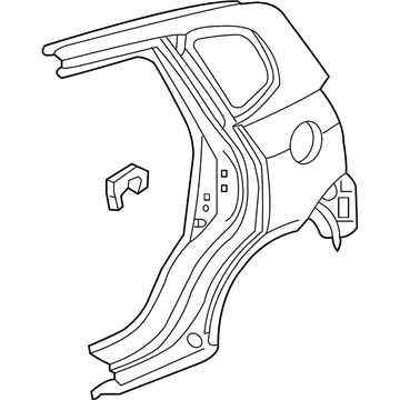 Honda 04636-SLN-A92ZZ Panel Set, R. RR. (Outer) (DOT)