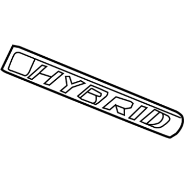 Honda Accord Hybrid Emblem - 75723-T3W-A01