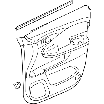 Honda 83501-TG7-A34ZC LINING, R. FR. DOOR ASSY. (LOWER) *NH836L* (WISTERIA LIGHT GRAY)