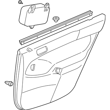 1996 Honda Civic Door Trim Panel - 83733-S01-A00ZA