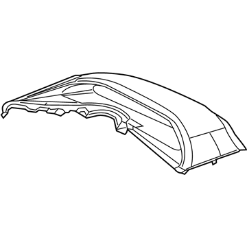 Honda 77205-TR0-A11ZA Visor Assy., Meter (Upper) *NH167L* (GRAPHITE BLACK)