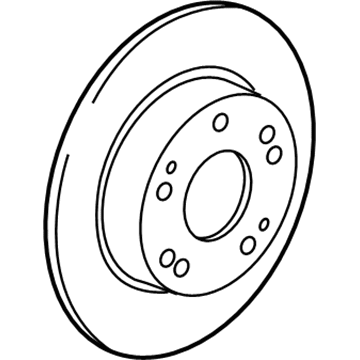 Honda 42510-SZT-000 Disk, Rear Brake