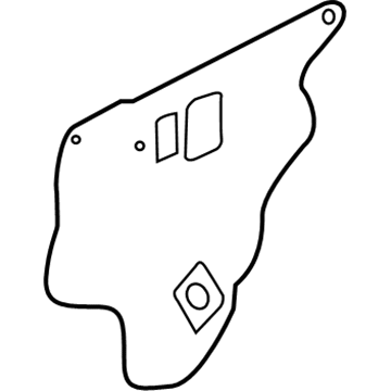 Honda 72861-TM8-A00 Seal, L. RR. Door Hole