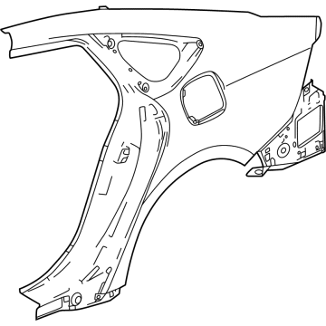 Honda 04636-30A-A00ZZ PANEL SET R, RR