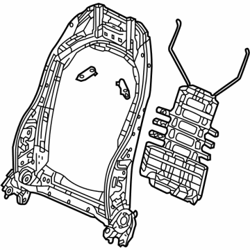 Honda 81125-T20-A61 FRAME ASSY-, R- FR