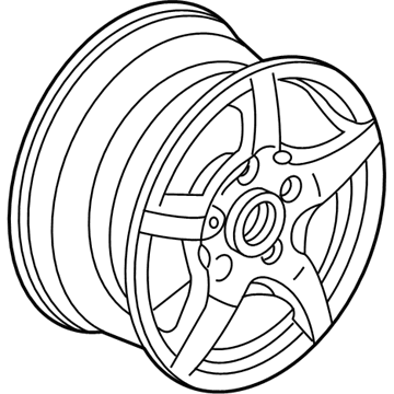 Honda 44700-S2A-A91 Disk, Front Aluminum Wheel (17X7 Jj) (Asahi)