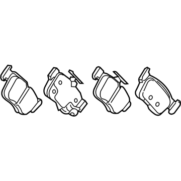 2021 Honda Civic Brake Pad Set - 43022-T20-A01