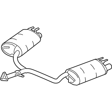 Honda Accord Muffler - 18307-T2G-A61