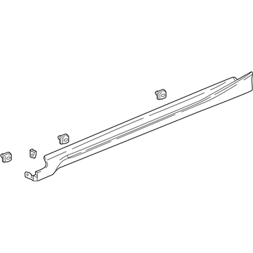 Honda 71850-TVA-A01ZF Garnish Assy., L. Side Sill *NH797M* (MODERN STEEL METALLIC)