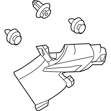 Honda 84181-SZT-G01ZB Garnish Assy., L. RR. Pillar *NH361L* (GRAY)