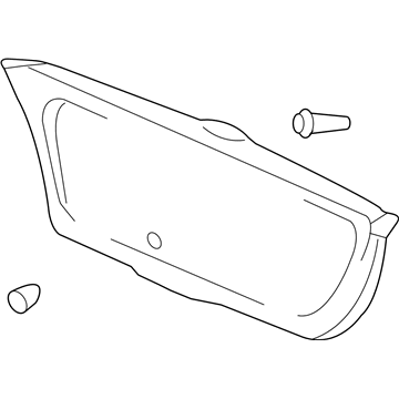 Honda 84440-SAA-003ZA Lining Assy., Tailgate (Lower)*NH167L* (GRAPHITE BLACK)