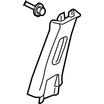 Honda 84161-SDA-A11ZB Garnish Assy., L. Center Pillar (Upper) *YR239L* (KI IVORY)