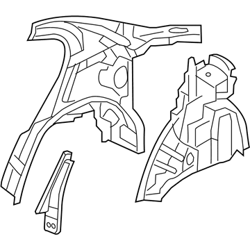 Honda 64300-SNX-305ZZ Panel Set, R. RR. Inside